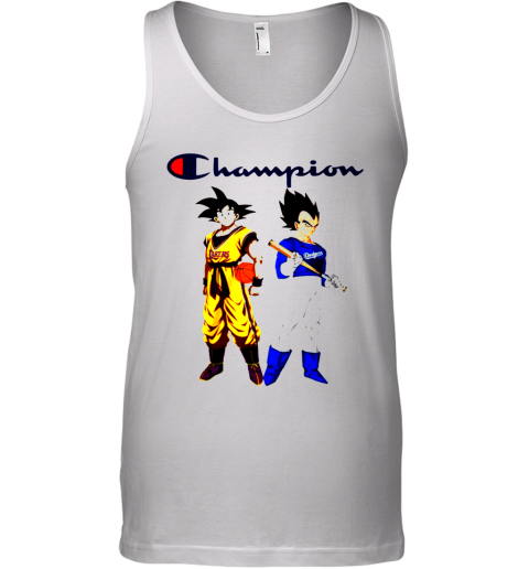 Son Goku And Vegeta Champions Los Angeles Dodgers And Los Angeles Lakers Tank Top