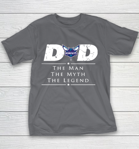 Charlotte Hornets NBA Basketball Dad The Man The Myth The Legend Youth T-Shirt 5