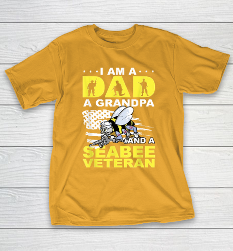 Grandpa Funny Gift Apparel  I'm A Dad A Grandpa And Navy Seabee Veteran T-Shirt 12