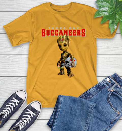 Tampa Bay Buccaneers NFL Football Groot Marvel Guardians Of The Galaxy T-Shirt 3