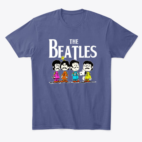 7pku peanuts snoopy and the beatles classic t shirt 2 front purple