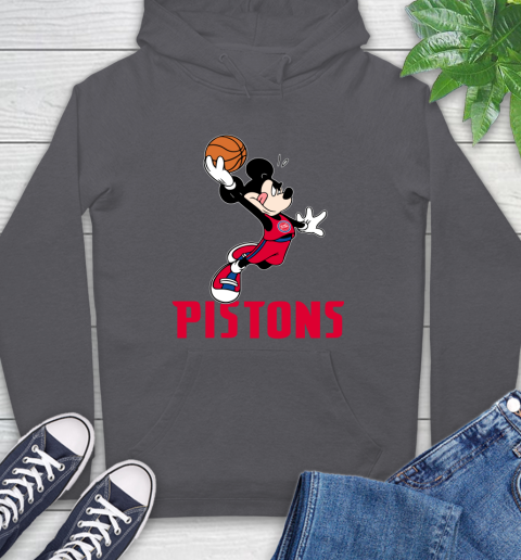 NBA Basketball Detroit Pistons Cheerful Mickey Mouse Shirt Hoodie 8 NBA Basketball Detroit Pistons Cheerful Mickey Mouse Shirt Hoodie - Image 8