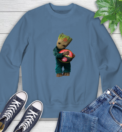 NBA Groot Guardians Of The Galaxy Basketball Sports Atlanta Hawks Sweatshirt 7