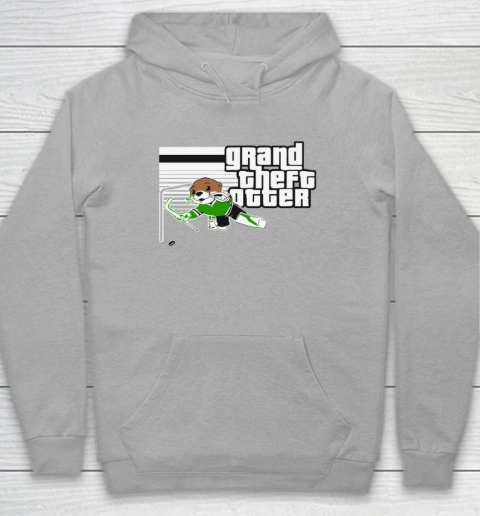 Jake Oettinger Grand Theft Otter Dallas Hockey Hoodie 4