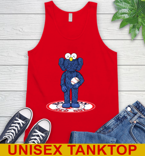 MLB Baseball Boston Red Sox Kaws Bff Blue Figure Shirt Tank Top 6