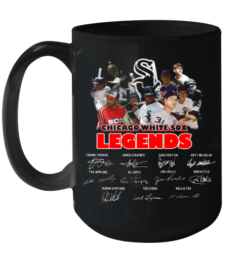 Chicago White Sox Legends Players Signatures Ceramic Mug 15oz
