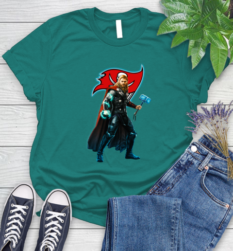 NFL Thor Avengers Endgame Football Tampa Bay Buccaneers Women's T-Shirt 12