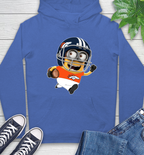 NFL Denver Broncos Minions Disney Football Sports Hoodie 9