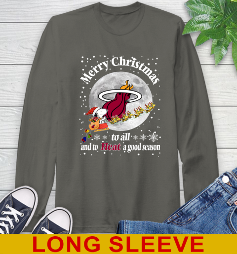 Miami Heat Merry Christmas To All And To Heat A Good Season NBA Basketball Sports Long Sleeve T-Shirt 10