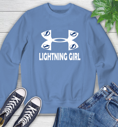 NHL Tampa Bay Lightning Girl Under Armour Hockey Sports Sweatshirt 11