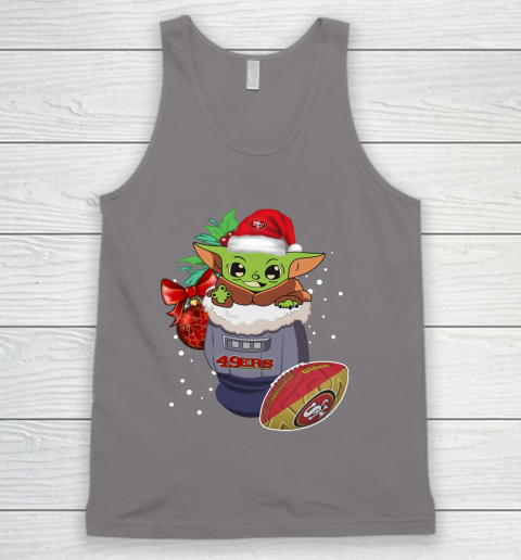 San Francisco 49ers Christmas Baby Yoda Star Wars Funny Happy NFL Tank Top 8 San Francisco 49ers Christmas Baby Yoda Star Wars Funny Happy NFL Tank Top - Image 8
