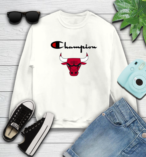 NBA Basketball Chicago Bulls Champion Shirt Sweatshirt