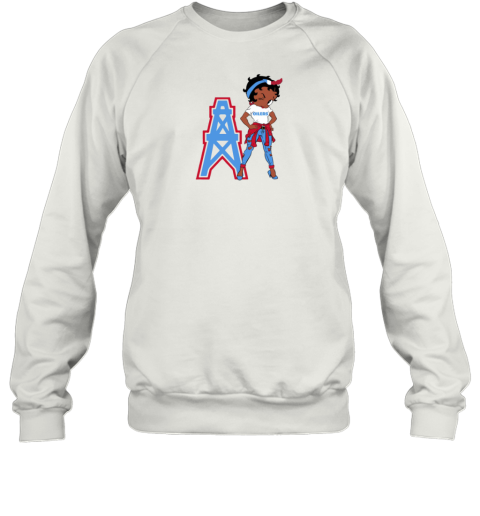 Betty Boop Houston Oilers Throwback Sweatshirt