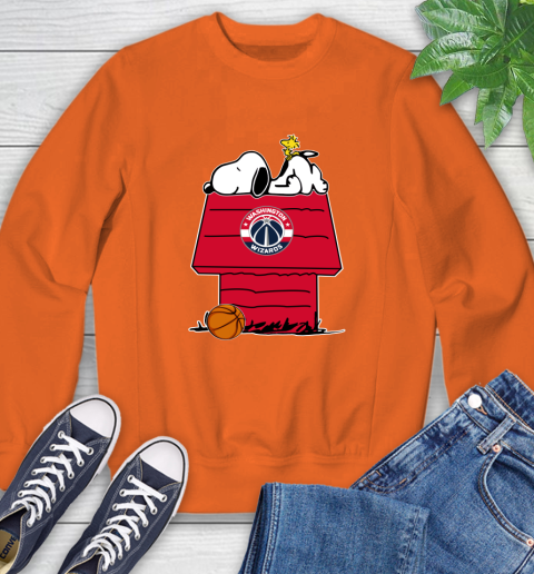 Washington Wizards NBA Basketball Snoopy Woodstock The Peanuts Movie Sweatshirt 4