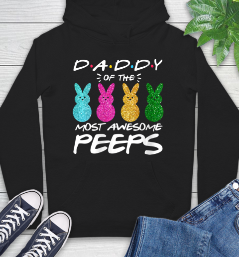 Nurse Shirt Womens Colorful Bunny Easter day Daddy of the most awesome peeps T Shirt Hoodie