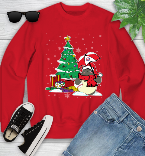 Philadelphia Phillies MLB Baseball Cute Tonari No Totoro Christmas Sports Youth Sweatshirt 8