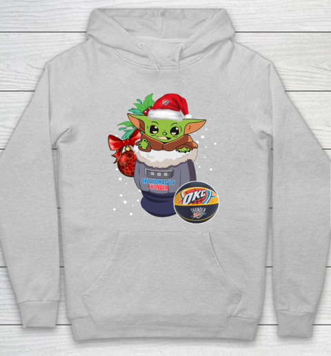Oklahoma City Thunder Christmas Baby Yoda Star Wars Funny Happy NBA Hoodie 6