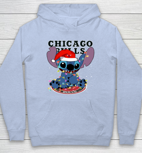 Chicago Bulls NBA Noel Stitch Basketball Christmas Hoodie Tee For Sports