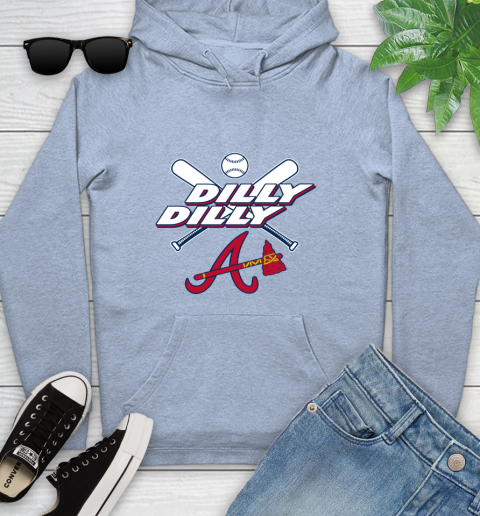 MLB Atlanta Braves Dilly Dilly Baseball Sports Youth Hoodie 10