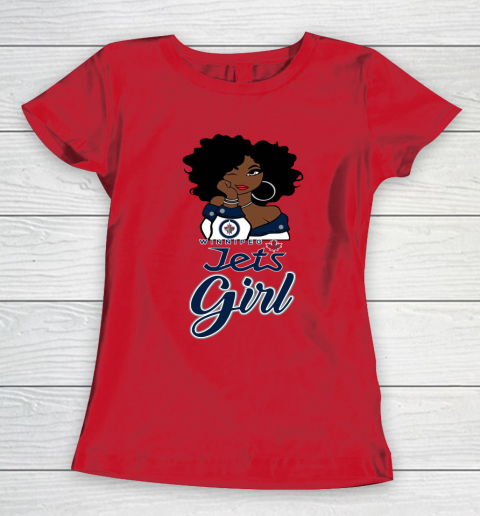 Winnipeg Jets Girl NHL Women's T-Shirt 10