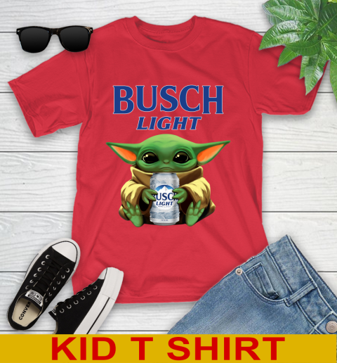 Star Wars Baby Yoda Hugs Busch Light Beer Shirt 110