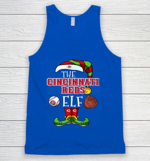 Cincinnati Reds Christmas ELF Funny MLB Tank Top 4