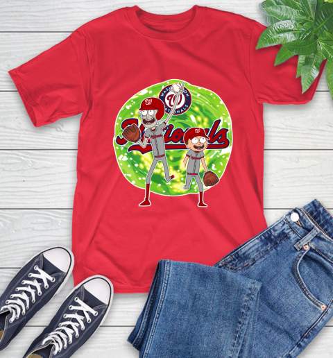 MLB Washington Nationals Rick And Morty Baseball Sports T-Shirt 10