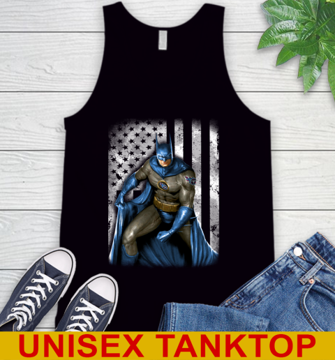 Tennessee Titans NFL Football Batman DC American Flag Shirt Tank Top