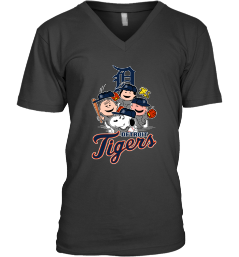 MLB Detroit Tigers Snoopy Charlie Brown Woodstock The Peanuts Movie Baseball  T Shirt Youth Sweatshirt