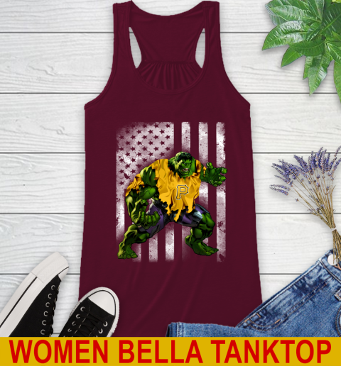 Pittsburgh Pirates Hulk Marvel Avengers MLB Baseball American Flag Racerback Tank 2