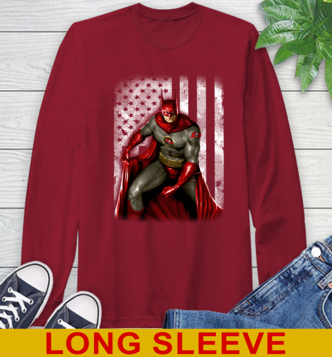 Tampa Bay Buccaneers NFL Football Batman DC American Flag Shirt Long Sleeve T-Shirt 9