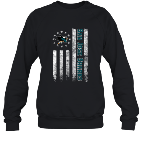 NHL American Flag Hockey Sports San Jose Sharks Sweatshirt