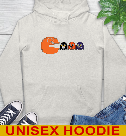 Cleveland Browns NFL Football Pac Man Champion Hoodie 12