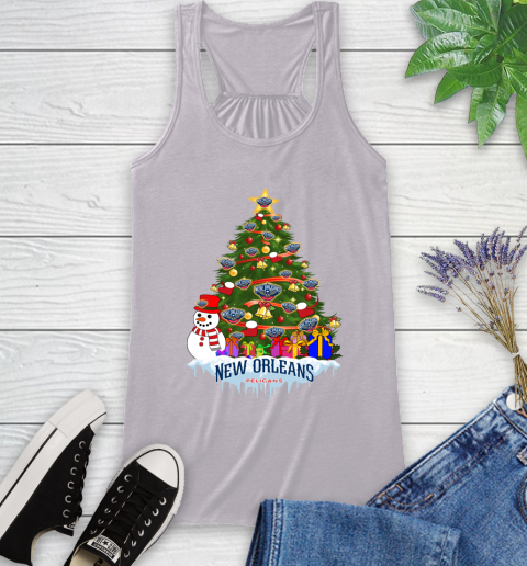 New Orleans Pelicans Merry Christmas NBA Basketball Sports Racerback Tank 5