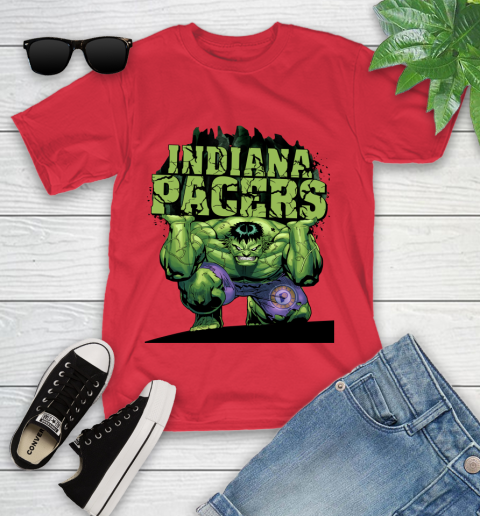 Indiana Pacers NBA Basketball Incredible Hulk Marvel Avengers Sports Youth T-Shirt 10