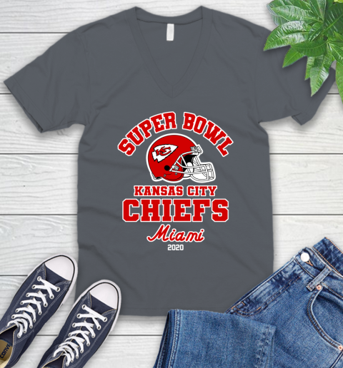 Kansas City Chiefs Super Bowl Champion Miami Logo 2020 NFL Shirts 49