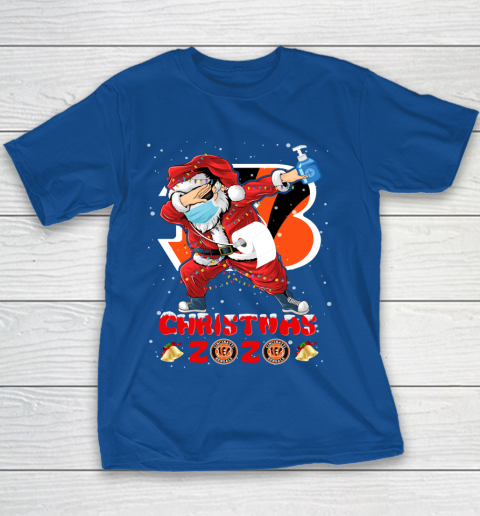 Cincinnati Bengals Funny Santa Claus Dabbing Christmas 2020 NFL Youth T-Shirt 6