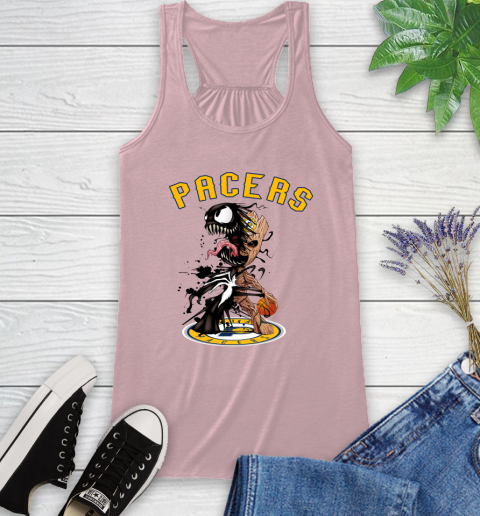 NBA Indiana Pacers Basketball Venom Groot Guardians Of The Galaxy Racerback Tank 11