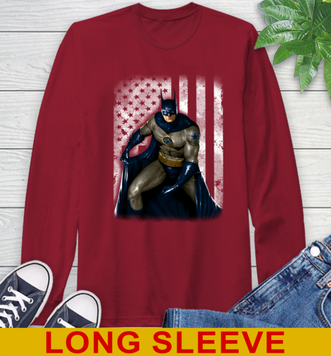 Dallas Cowboys NFL Football Batman DC American Flag Shirt Long Sleeve T-Shirt - Image 10