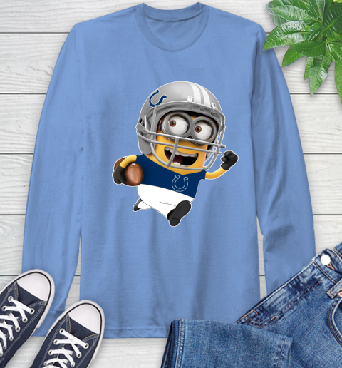 NFL Indianapolis Colts Minions Disney Football Sports Long Sleeve T-Shirt 11