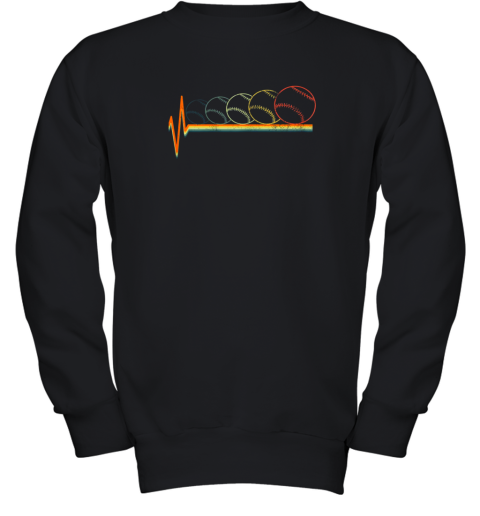 Baseball Shirt Heartbeat Shirt Heart Frequency Gift Youth Sweatshirt