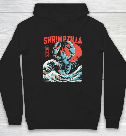 Funny Shrimp Shrimpzilla Japan Food Shirt Hoodie