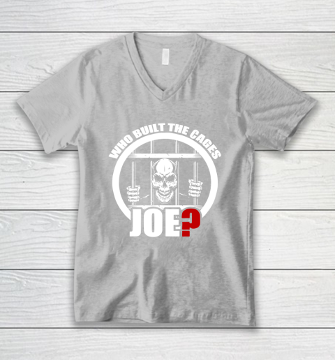 Who Built The Cages Joe V-Neck T-Shirt 3
