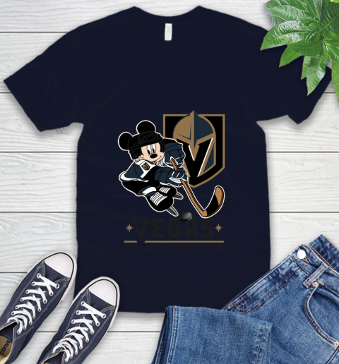 NHL Vegas Golden Knights Mickey Mouse Disney Hockey T Shirt V-Neck T-Shirt 3