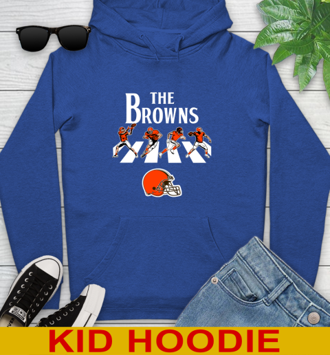 NFL Football Cleveland Browns The Beatles Rock Band Shirt Youth Hoodie 10