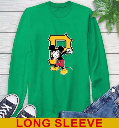 Pittsburgh Pirates MLB Baseball Dabbing Mickey Disney Sports Long Sleeve T-Shirt 7