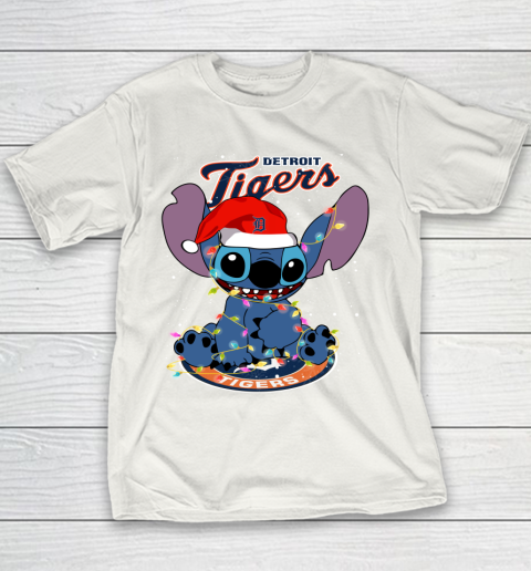 Detroit Tigers MLB noel stitch Baseball Christmas Youth T-Shirt
