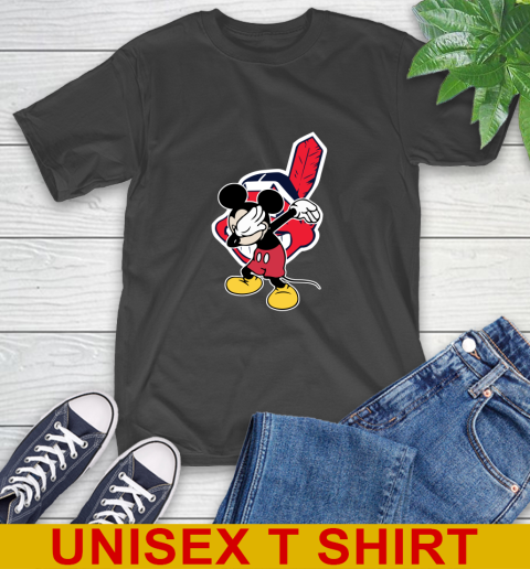 Cleveland Indians MLB Baseball Dabbing Mickey Disney Sports T-Shirt 2