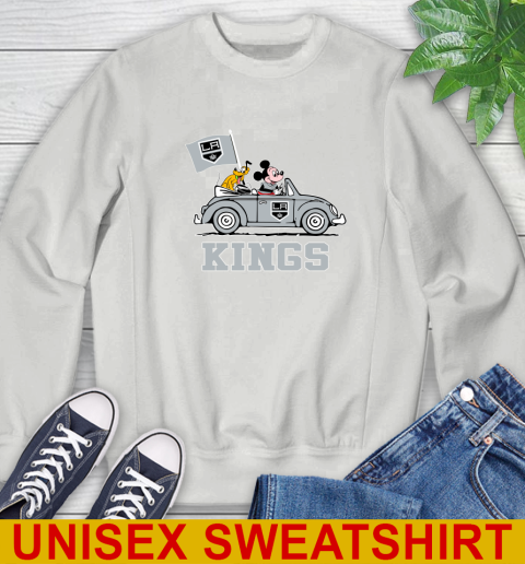 NHL Hockey Los Angeles Kings Pluto Mickey Driving Disney Shirt Sweatshirt 5