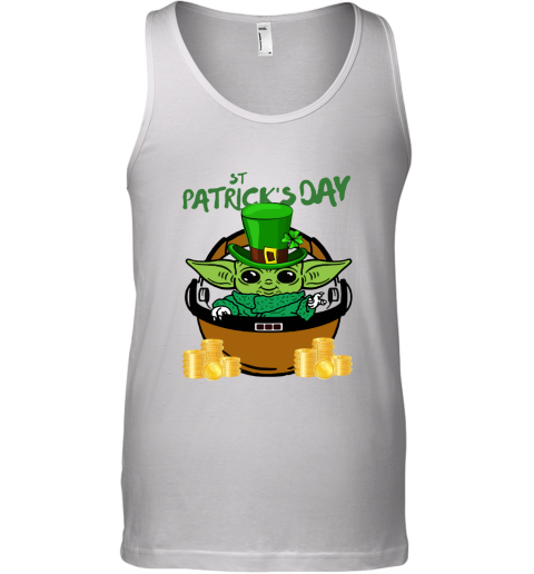 Baby Yoda St. Patrick's Day Outfit Tank Top